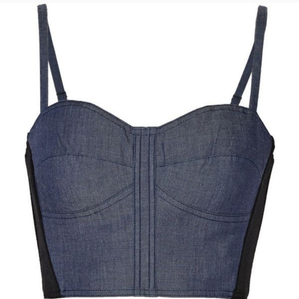 Rebecca Minkoff Mojito Chambray Bustier Corset - Picture 4 of 4